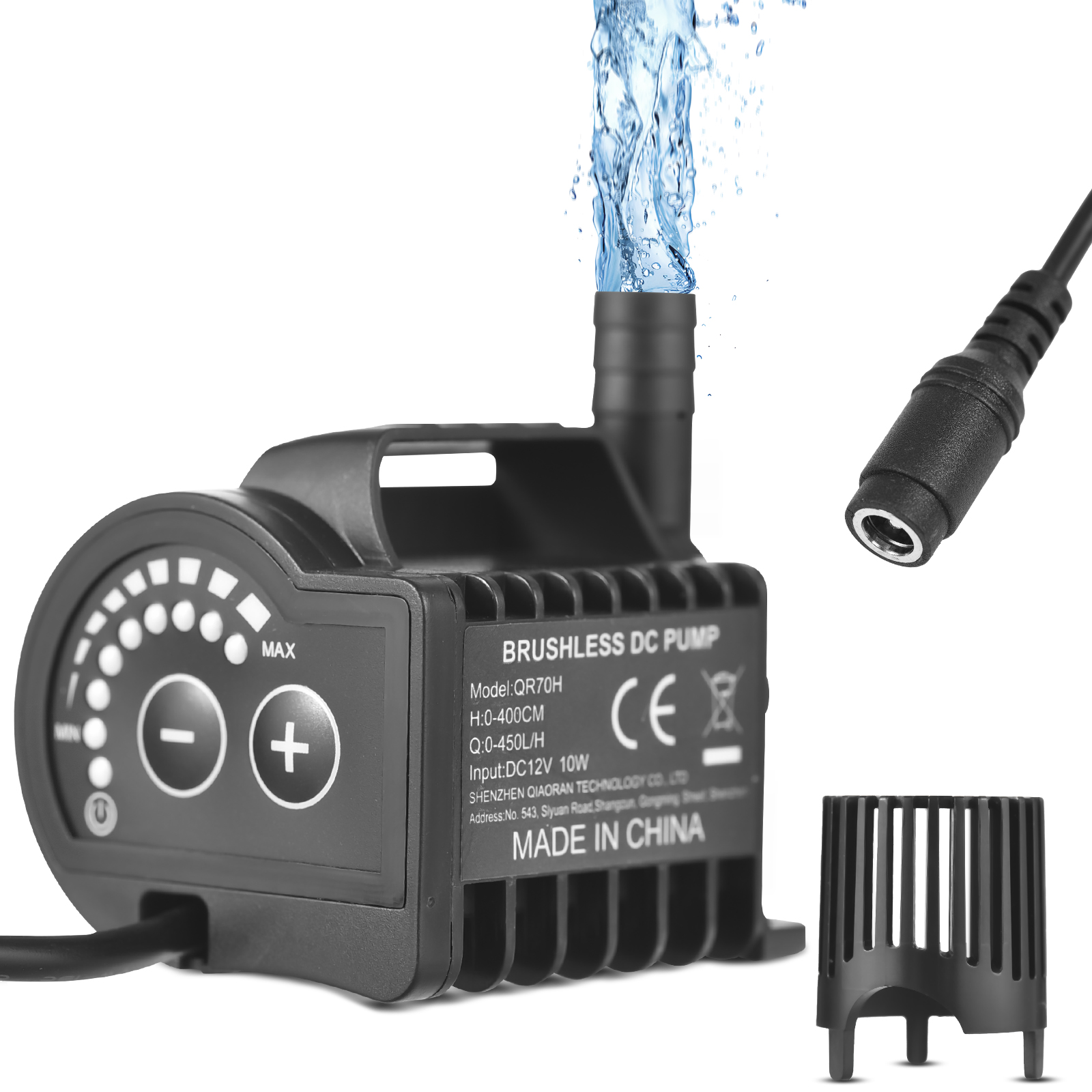 Marine Aquarium Dc Pump - Submersible 12V Water Pump 8 Levels