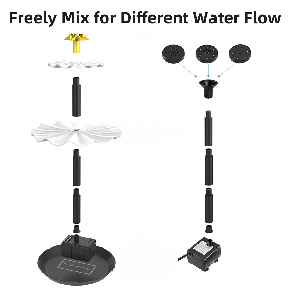 Solar Fountain Pump for Bird B - đánh giá và giá Marine Aquarium Equipment