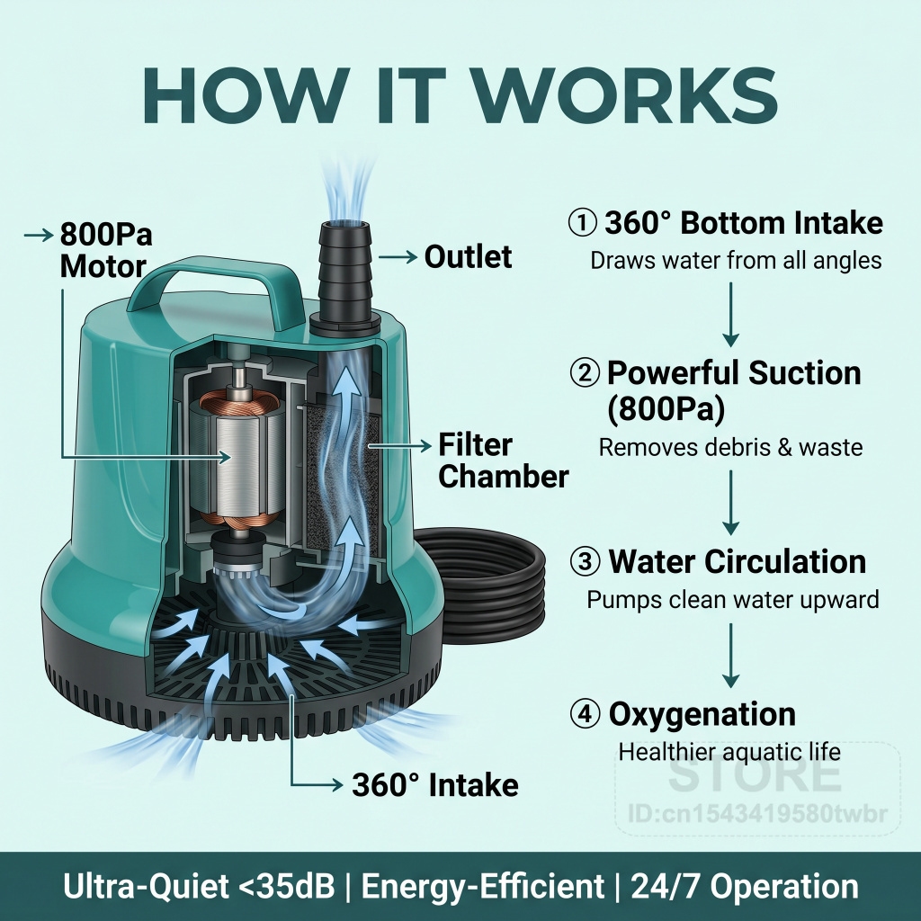 Submersible Aquarium Pump 800P - đánh giá và giá Marine Aquarium Equipment