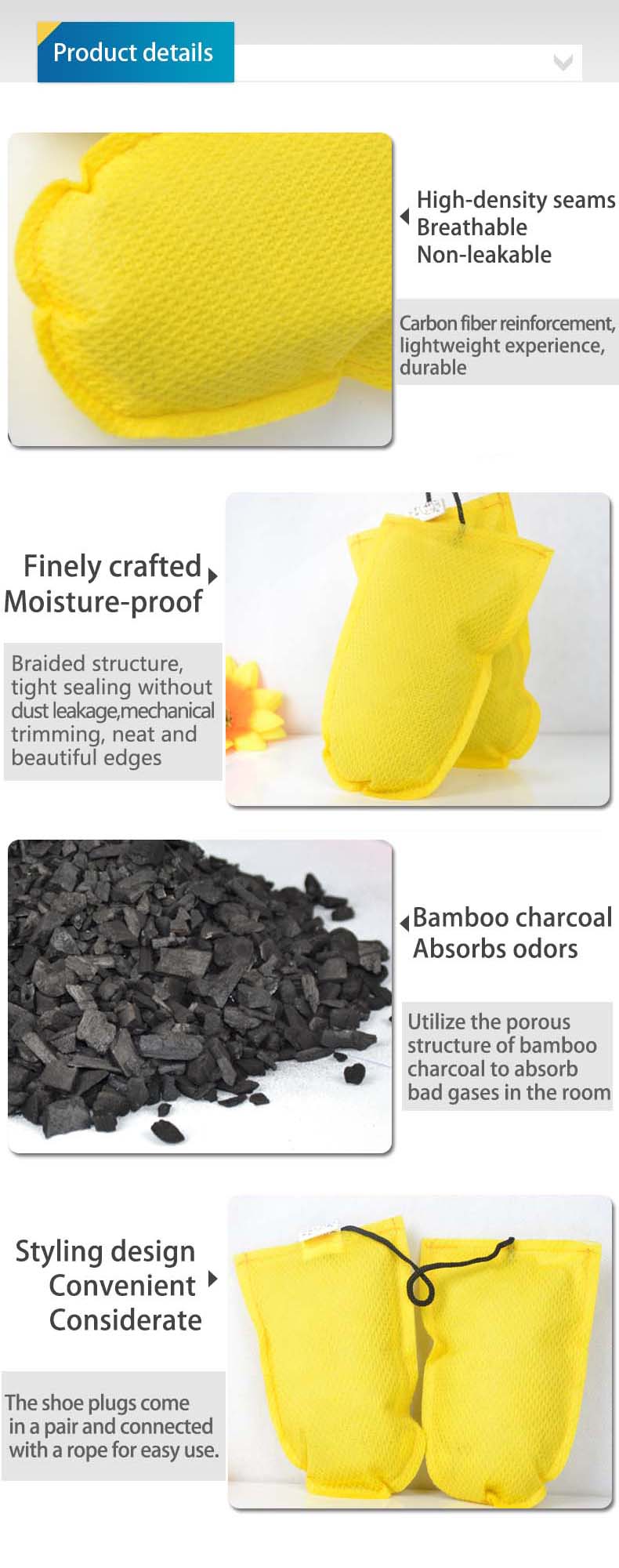 Bamboo Charcoal Shoe Inserts A - đánh giá và giá Activated Carbon Bag