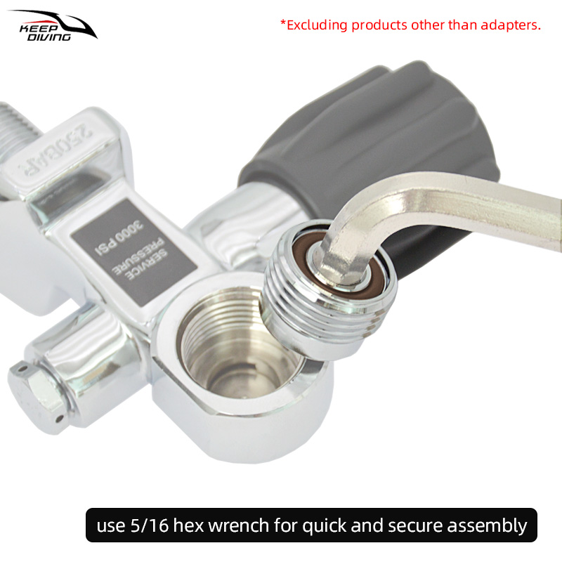 1Pcs DIN to Yoke Adapter Scuba - đánh giá và giá Marine Aquarium Equipment