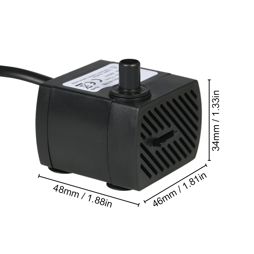 180L/H 2.5W Submersible Water  - đánh giá và giá Marine Aquarium Dc Pump