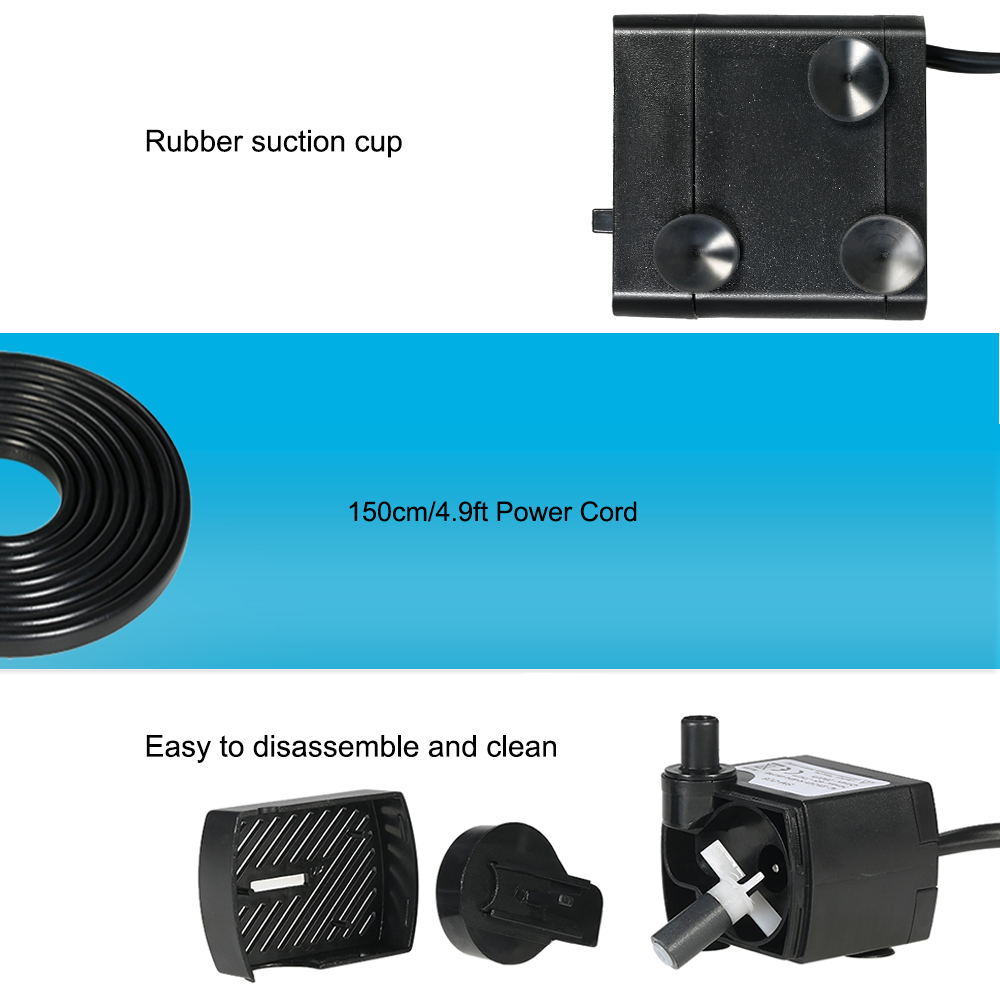 180L/H 2.5W Submersible Water  - đánh giá và giá Marine Aquarium Dc Pump